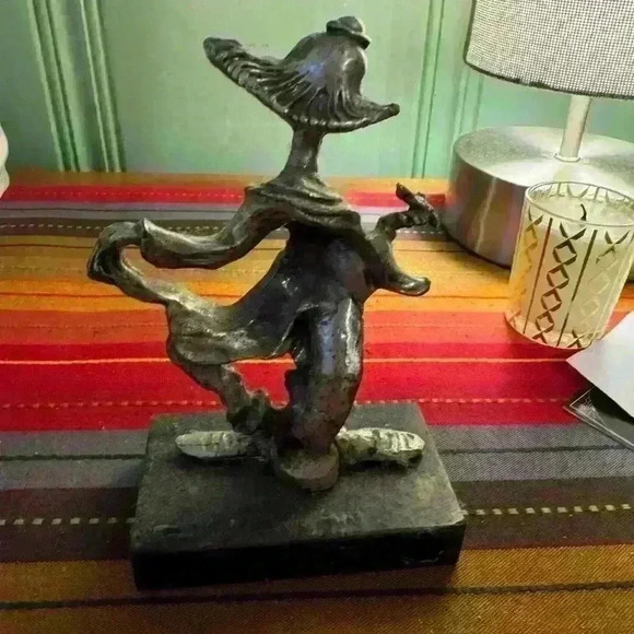 Pewter Clown on Base - Picture 2 of 6